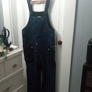 Men's Two-Tone Utility Vest and Pant Set - Navy and Black